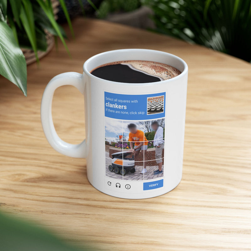 CLANKER CAPTCHA - 11oz Ceramic Mug